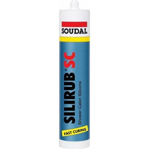 [72992] Soudal Silirub SC Duşakabin Silikonu Beyaz 280 ml