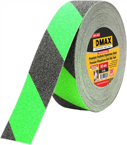 [73587] Dmax DMX4628 Fosforlu Kaydırmaz Bant 50 mm x 3 Metre