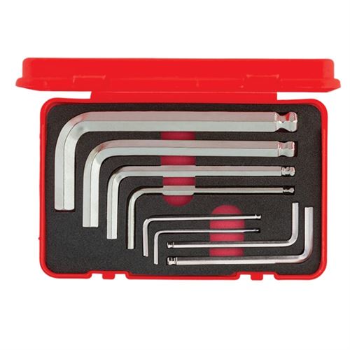 [9091] İzeltaş 4905007108 Yuvarlak Başlı Allen Anahtar Takımı Kısa Boy 8 Parça