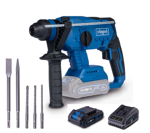 [72647] Scheppach BC-RHD230 Akülü Kırıcı Delici Matkap Sds Plus Kömürsüz 20V 2.0Ah