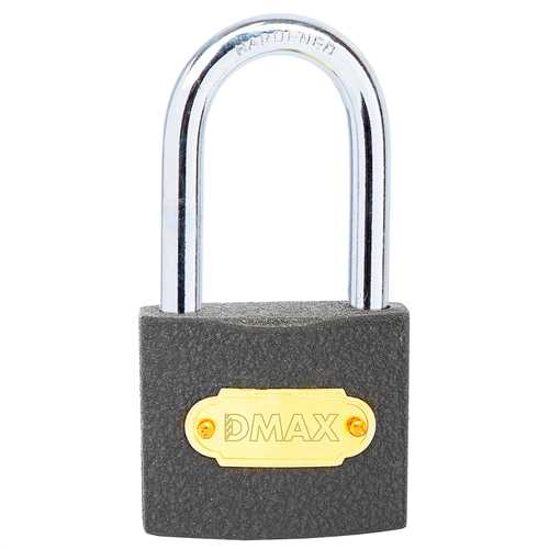 [73566] Dmax DMX4597 Gri Döküm Uzun Kancalı Asma Kilit 63 mm
