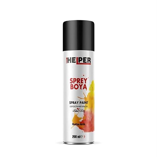 [27455] Helper Sprey Boya RAL9005 Mat Siyah 200 ml