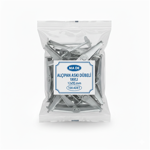 [28541] Made Alçıpan Askı Dübeli Yaylı 12x95 mm 100'lü Paket