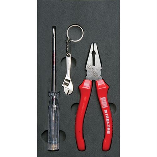 [54953] İzeltaş 3020001002 Kombine Pense ve Kontrol Kalemi Seti 2 Parça