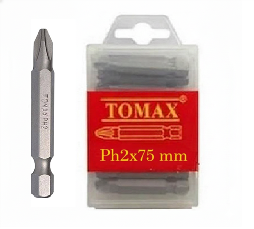 [9396] Tomax PH2x75 mm Yıldız Bits Uç