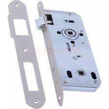 [15126] Kale 169R40 Banyo ve WC Kapı Kilidi Oval Nikel Kaplama 40 mm