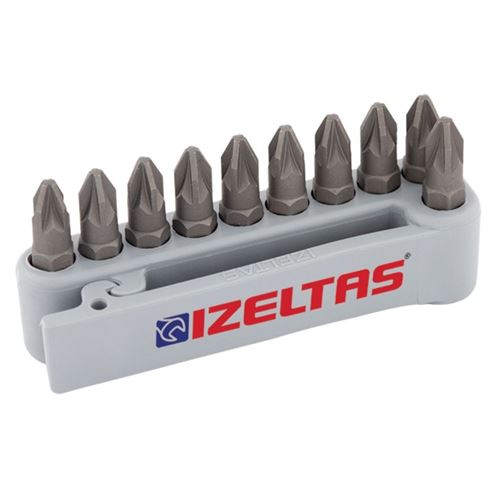 [54659] İzeltaş 4825000002 Pozidriv Bits Uç Seti PZ2x25 mm 10 Parça