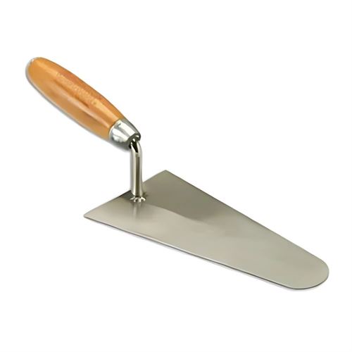 [13524] Hassan 063 Sıva Malası Yay Çeliği Kayın Saplı 24 cm