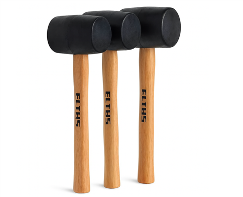 [13995] Eltos Ağaç Saplı Lastik Tokmak 60 mm