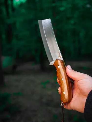 [29225] Işık Camping Caramel Kamp Bıçağı Paslanmaz Çelik Ergonomik Sap