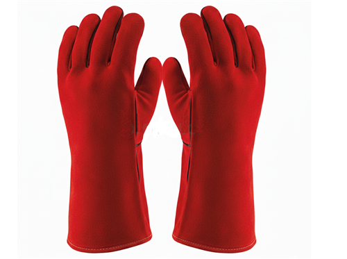 [72218] Meşem Isıya Dayanıklı Kaynakçı Eldiveni Kırmızı