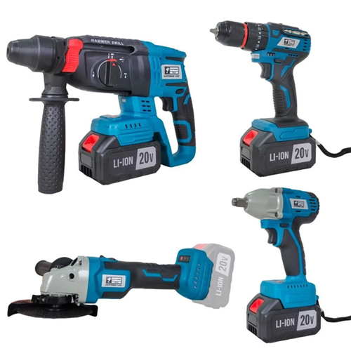 [72364] Catpower 1380 Kömürsüz Akülü Set 4’lü Güç Paketi 20V Li-Ion