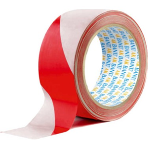 [64809] Akbant İkaz Şerit Bandı 250 mt Kırmızı Beyaz