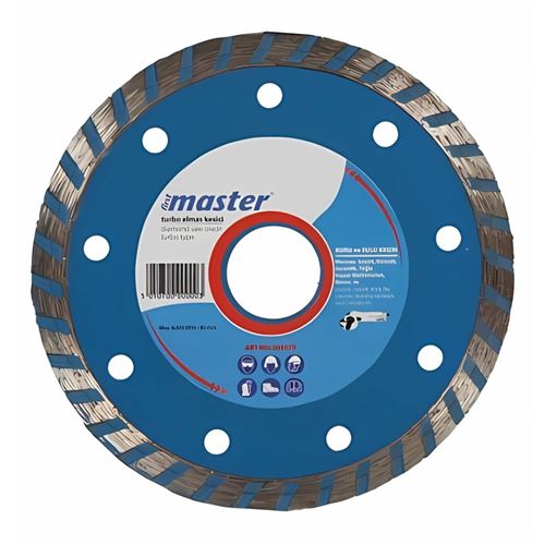 [13121] Master 505070 Turbo Fayans Granit Elmas Testere Bıçağı Kuru Sulu Kesim 115 mm