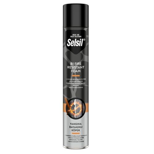 [28463] Selsil B1 Yangına Dayanıklı Köpük 750 ml Manuel 900 gr